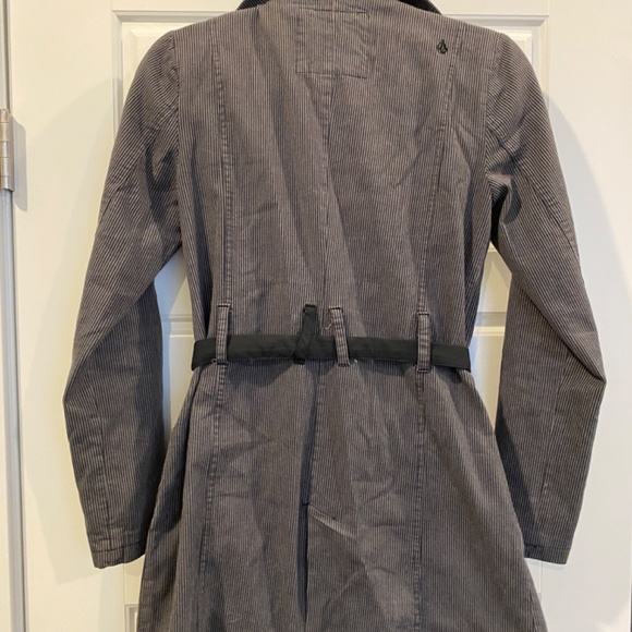 Volcom trench coat  sz XS - Picture 2 of 4